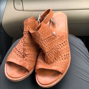 Rag & bone tan leather mules strap 37.5 women